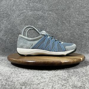 Dansko Honor Women's Sz EU 38 US 7.5 Gray Blue Suede Comfort Walking Shoes Used